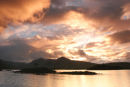 07-2475 Sunset Over the Black Mount and Lochan na h-Achlaise, Rannoch Moor, Scotland
